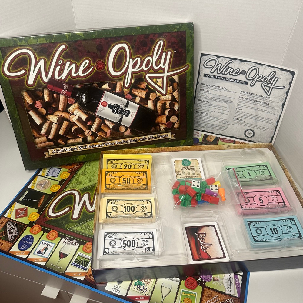 Wineopoly (Wine-Opoly) Board Game
